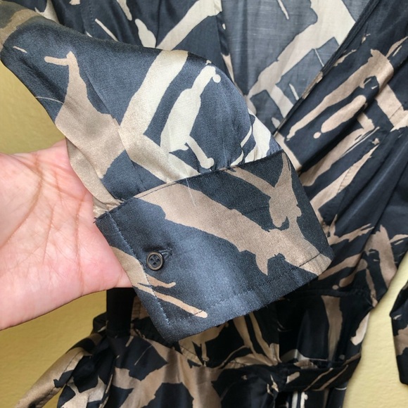 Zara A-line wrap midi dress size S - Picture 4 of 7